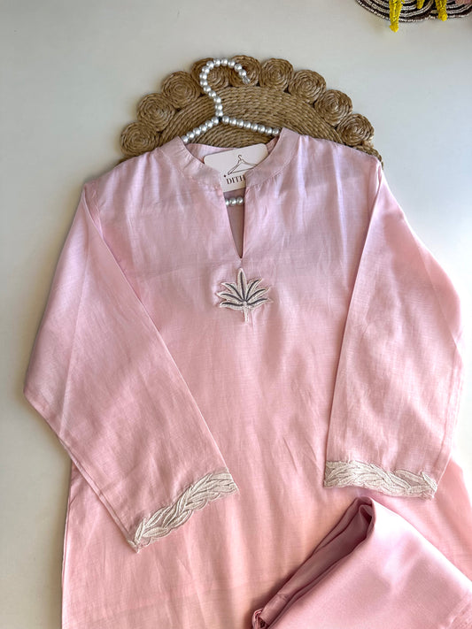 K495 - Mul cotton embroidered coord set