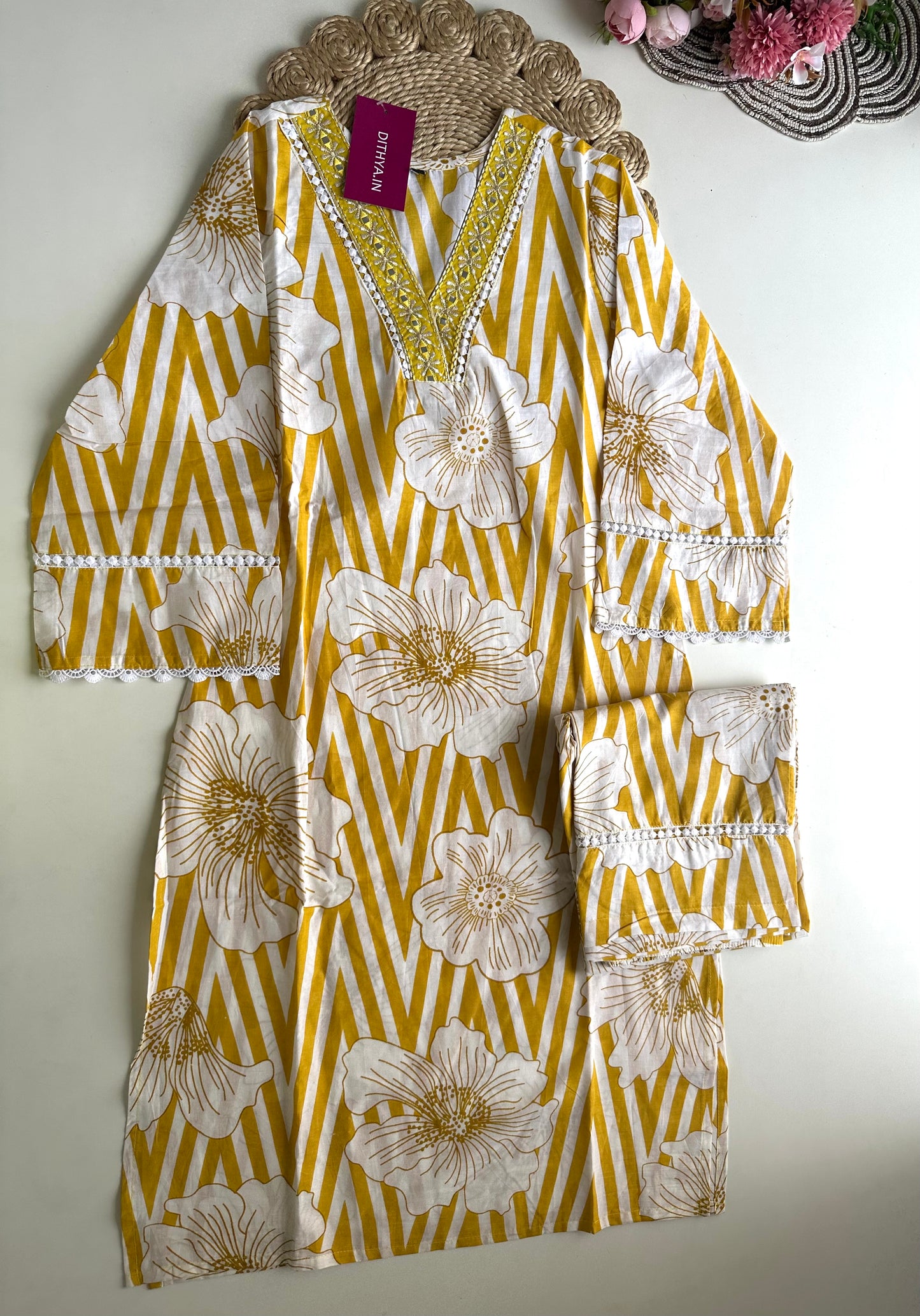 K300 - Cotton embroidered coord set