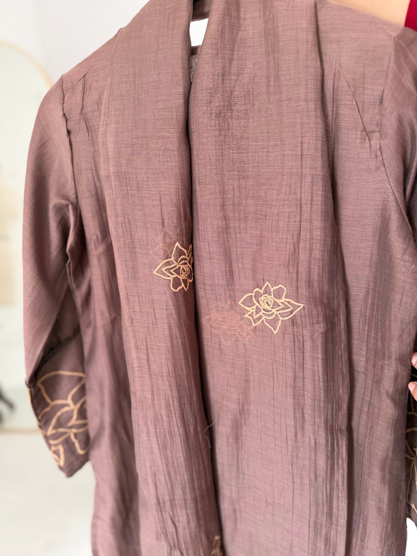 K408 - Muslin cotton farshi salwar with pants and dupatta