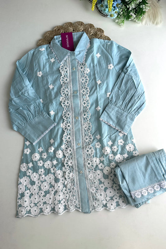 K302 - Cotton embroidered coord set