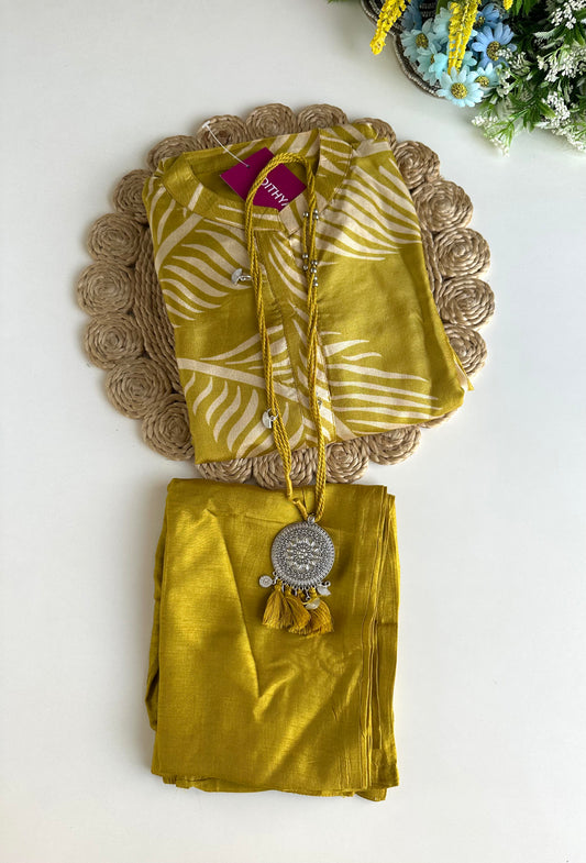 K144 - Georgette Aline Kurti with pants
