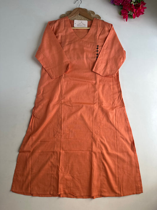 D734-Cotton straight Kurti