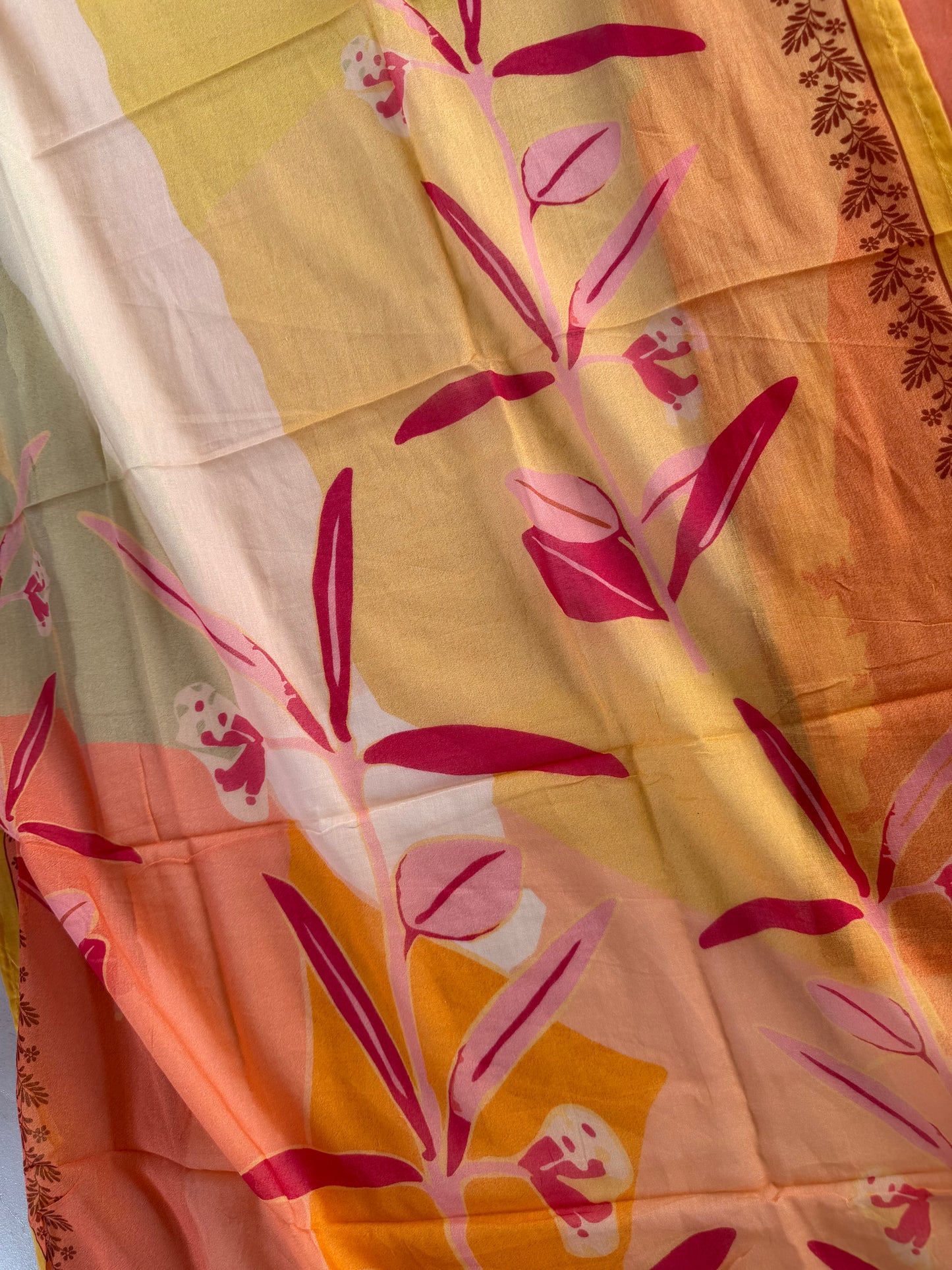 K677 - Mul cotton straight Kurti with pants and dupatta