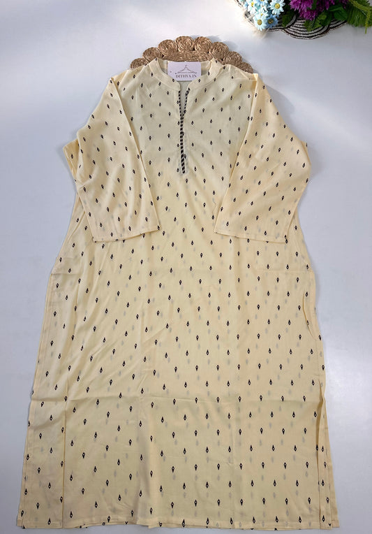 D738-Cotton straight Kurti